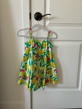 Hanna Andersson Lemon Print Tank Top in Yellow, Green & Pink